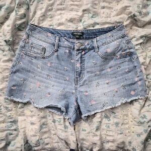 Women's Wild Fable Floral Print Jean Shorts Size 6